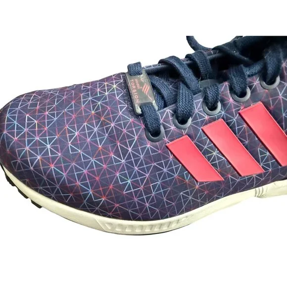 Adidas Torsion Womens Sneakers Navy/Pink Size 6 Athletic Running Shoes Geometric - Picture 8 of 16